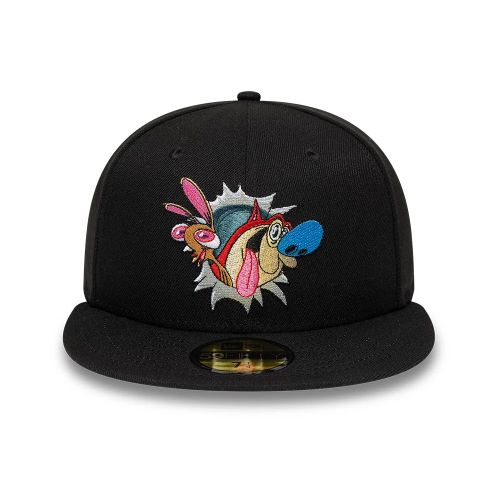 Casquette 59FIFTY Fitted Ren & Stimpy Character Graphic Noir unisex - New Era Cap - Modalova