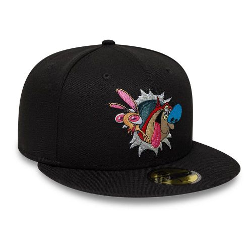 Casquette 59FIFTY Fitted Ren & Stimpy Character Graphic Noir unisex - New Era Cap - Modalova
