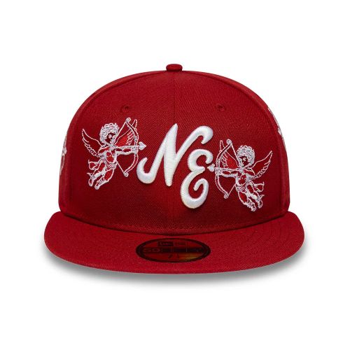 Casquette 59FIFTY Fitted New Era Cherub Rouge foncé unisex - New Era Cap - Modalova