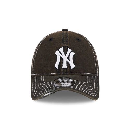 Casquette 9TWENTY New York Yankees MLB Stencil Distressed Noir unisex - New Era Cap - Modalova