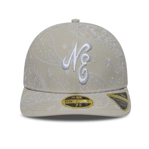 Casquette 59FIFTY Fitted Low Profile en paisley New Era couleur crème unisex - New Era Cap - Modalova