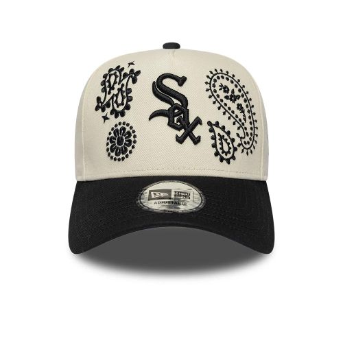 Casquette 9FORTY E-Frame en paisley Chicago White Sox MLB noire unisex - New Era Cap - Modalova