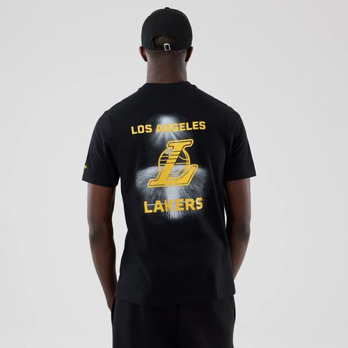 T-shirt LA Lakers NBA Court Graphic Noir unisex - New Era Cap - Modalova