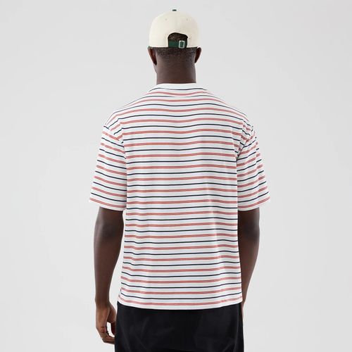 T-shirt Oversize à Rayures New Era Blanc unisex - New Era Cap - Modalova