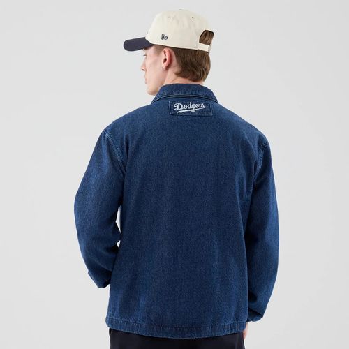 Veste Coach en Jean LA Dodgers MLB Bleu foncé unisex - New Era Cap - Modalova