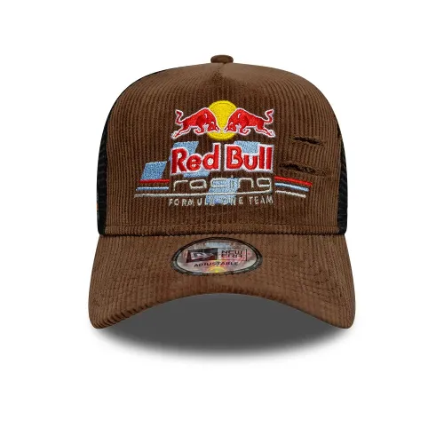 Casquette 9FORTY A-Frame Trucker Red Bull Distressed Cord Marron unisex - New Era Cap - Modalova