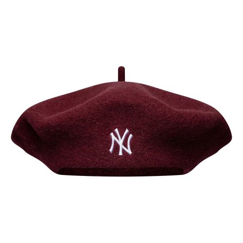 Béret New York Yankees MLB Wool Script Rouge foncé unisex - New Era Cap - Modalova