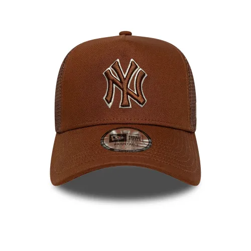 Casquette 9FORTY E-Frame Trucker New York Yankees MLB Outline Marron unisex - New Era Cap - Modalova