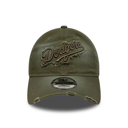 Casquette 9TWENTY LA Dodgers MLB Distressed Denim Vert unisex - New Era Cap - Modalova