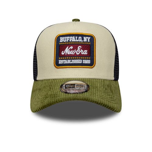 Casquette 9FORTY A-Frame Trucker New Era Patch Cord Crème unisex - New Era Cap - Modalova
