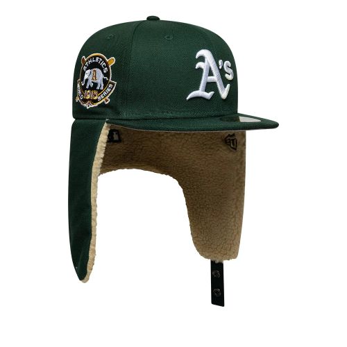 Casquette 59FIFTY Fitted Dogear Oakland Athletics World Series Vert foncé unisex - New Era Cap - Modalova