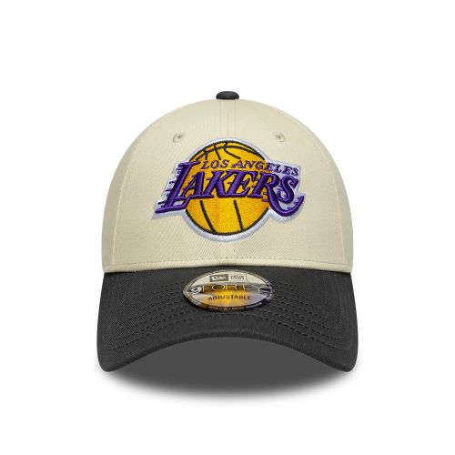 Casquette 9FORTY Adjustable LA Lakers NBA Colourblock Crème unisex - New Era Cap - Modalova