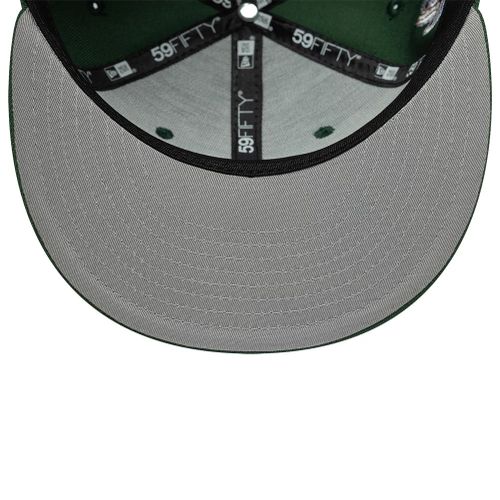 Casquette 59FIFTY Fitted New Era Heritage Scrip Vert Foncé unisex - New Era Cap - Modalova