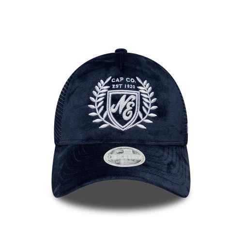 Casquette Femme 9FORTY M-Crown A-Frame Trucker New Era Velours Bleu unisex - New Era Cap - Modalova