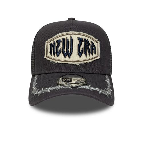 Casquette 9FORTY E-Frame Trucker New Era Distressed Patch Anthracite unisex - New Era Cap - Modalova