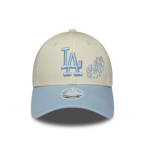 Casquette ajustable femme 9FORTY florale LA Dodgers MLB couleur crème unisex - New Era Cap - Modalova