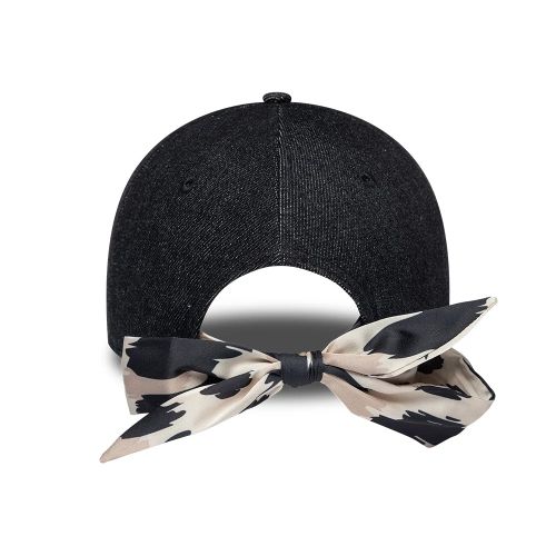 Casquette femme 9FORTY Bowback en jean Chicago White Sox MLB noire unisex - New Era Cap - Modalova