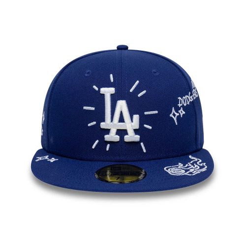 Casquette 59FIFTY Fitted Scribble LA Dodgers MLB Bleu Foncé unisex - New Era Cap - Modalova