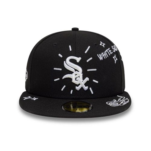 Casquette 59FIFTY Fitted Scribble Chicago White Sox MLB Noir unisex - New Era Cap - Modalova