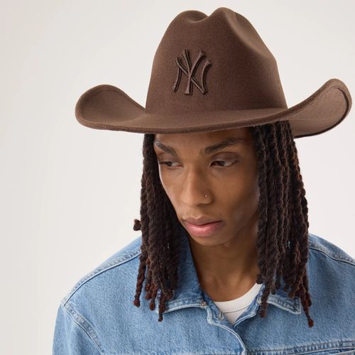 Casquette Wide Brim Fedora New York Yankees MLB Marron Foncé unisex - New Era Cap - Modalova