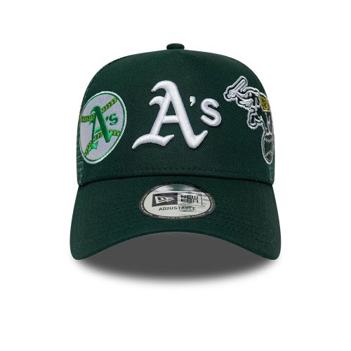 Casquette 9FORTY A-Frame Trucker Patch Athletics MLB Vert Foncé unisex - New Era Cap - Modalova