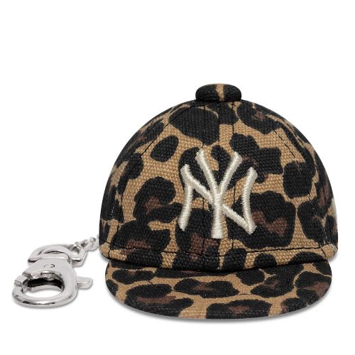 Porte-clés Mini Casquette New York Yankees MLB Leopard Noir unisex - New Era Cap - Modalova