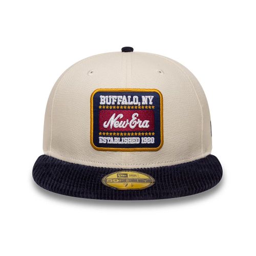 Casquette 59FIFTY Fitted New Era Patch Cord Crème unisex - New Era Cap - Modalova
