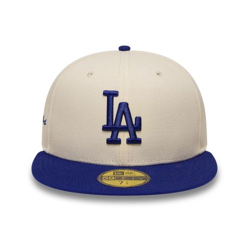 Casquette 59FIFTY Fitted Script Côté LA Dodgers MLB Crème unisex - New Era Cap - Modalova