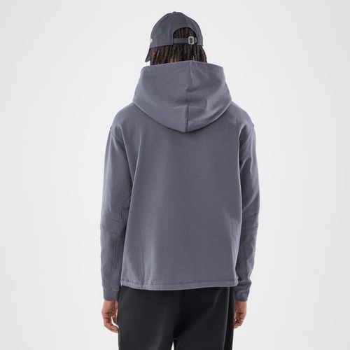 Sweat à capuche Oversize New Era Open Hem Gris unisex - New Era Cap - Modalova