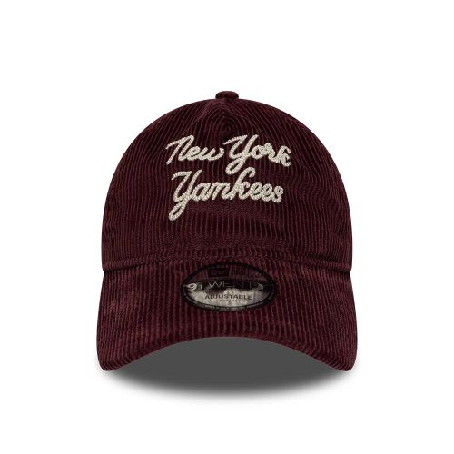 Casquette 9TWENTY A-Frame New York Yankees MLB Cord Script Bordeaux unisex - New Era Cap - Modalova