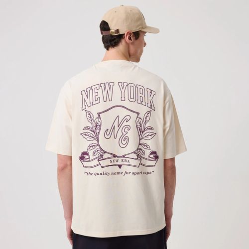 T-shirt Oversize New Era Crest Graphic Blanc unisex - New Era Cap - Modalova