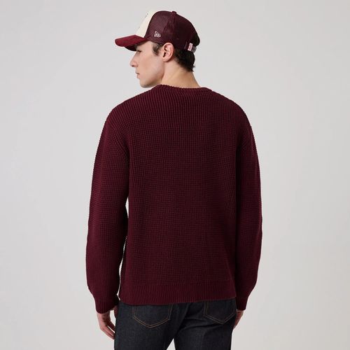Pull en maille gaufrée New York Yankees MLB Violet foncé unisex - New Era Cap - Modalova