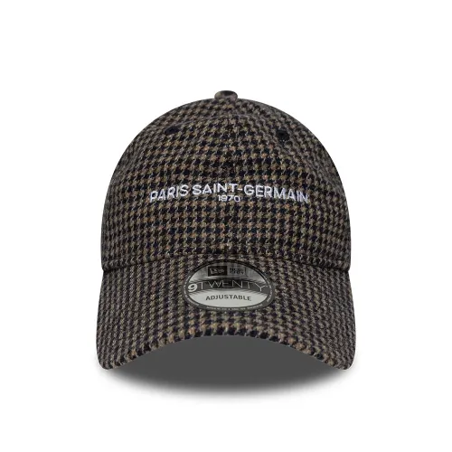 Casquette 9TWENTY Paris Saint-Germain Houndstooth Marron unisex - New Era Cap - Modalova