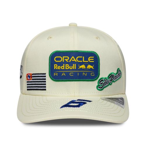 Casquette 9SEVENTY Stretch Snap Red Bull Racing Brazil Race Isack Hadjar Crème unisex - New Era Cap - Modalova