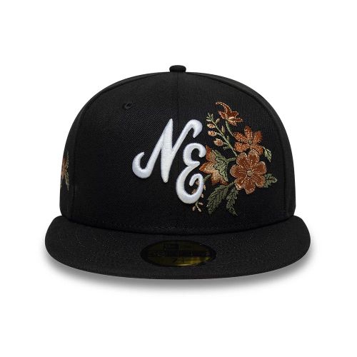 New Era Floral Black 59FIFTY Fitted Cap unisex - New Era Cap - Modalova