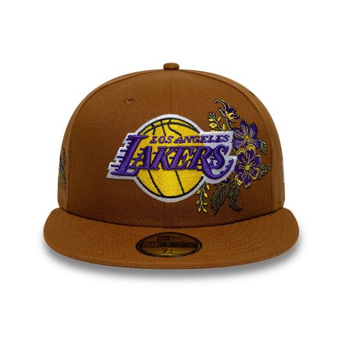Casquette 59FIFTY Fitted LA Lakers NBA Floral Marron unisex - New Era Cap - Modalova
