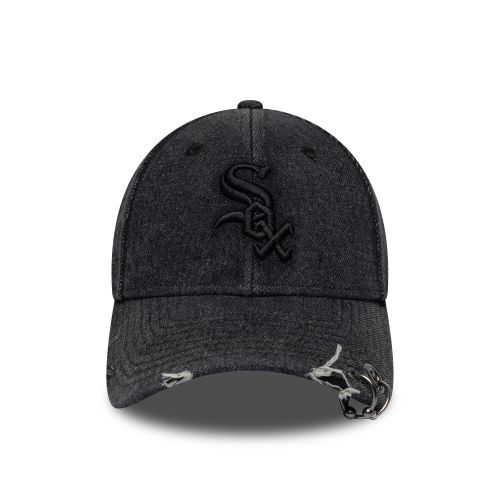 Casquette 9FORTY Chicago White Sox MLB Hardware Denim Noir unisex - New Era Cap - Modalova