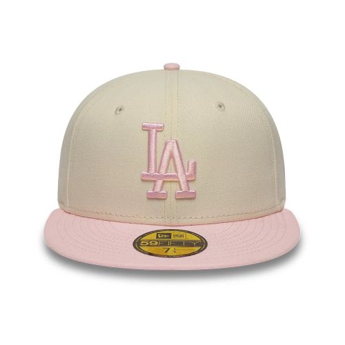 Casquette 59FIFTY Fitted LA Dodgers MLB League Essential Crème & Rose unisex - New Era Cap - Modalova