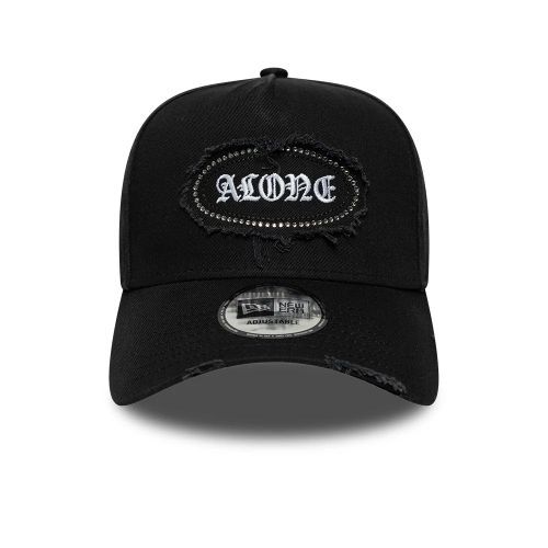 Casquette 9FORTY E-Frame New Era Gem Distressed Noir unisex - New Era Cap - Modalova