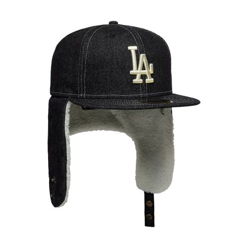 Casquette 59FIFTY Fitted Dogear LA Dodgers MLB Denim Noir unisex - New Era Cap - Modalova