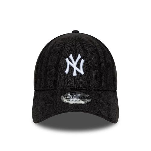 Casquette 39THIRTY Stretch Fit New York Yankees MLB Knitted Noir unisex - New Era Cap - Modalova