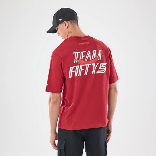 T-shirt Oversize Carlos Sainz Team Fifty5 Madrid Rouge foncé unisex - New Era Cap - Modalova