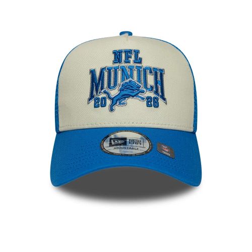 Casquette 9FORTY A-Frame Trucker Detroit Lions NFL International Games 2026 Munich Bleu unisex - New Era Cap - Modalova