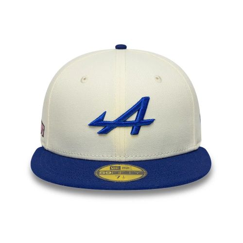 Casquette 59FIFTY Fitted Alpine Racing Crème & Bleu unisex - New Era Cap - Modalova
