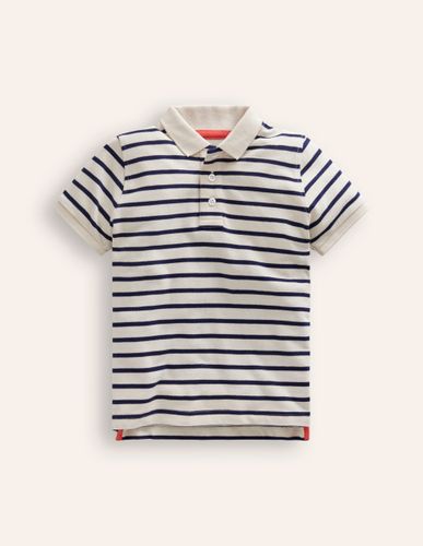 Polo en piqué-Bleu universitaire/écru - Boden - Modalova