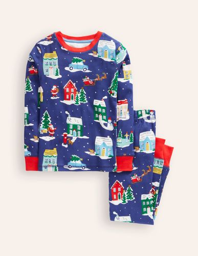 Pyjama long douillet-Maisons de Noël - Boden - Modalova