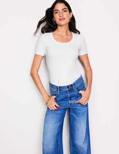 T-shirt essentiel en jersey-Blanc - Boden - Modalova
