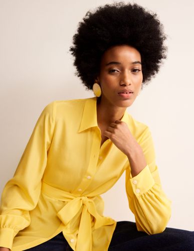 Chemise en soie à ceinture- vif - Boden - Modalova