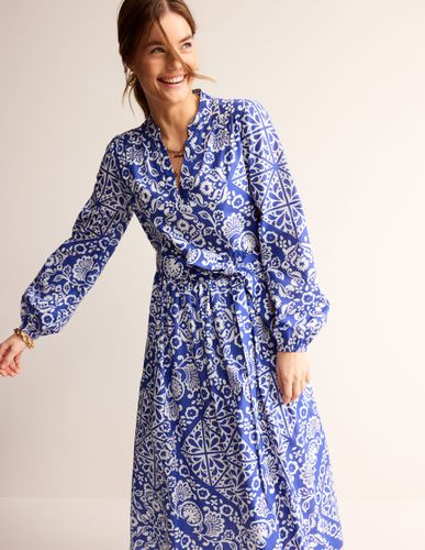 Robe midi Jen en coton- connecté, motif Mosaic Terrace - Boden - Modalova