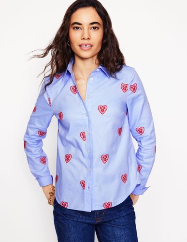 Chemise Sienna brodée- oxford, cœurs - Boden - Modalova